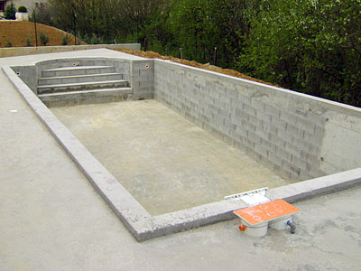 Création piscine béton à Rodez